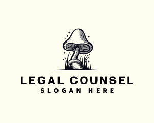 Mushroom Fungi Plant Logo