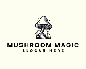 Mushroom Fungi Plant logo design