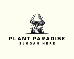 Mushroom Fungi Plant logo design