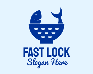 Fish Bowl Colander logo design