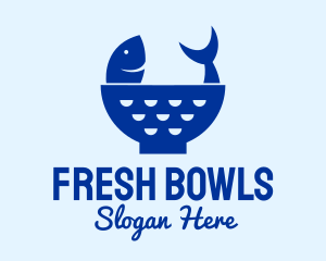 Fish Bowl Colander logo design