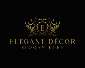 Pegasus Elegant Crest logo design