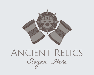 Ancient Tribe Drum  logo design