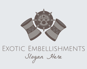 Ancient Tribe Drum  logo design