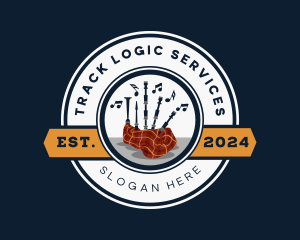 Bagpipe Musical Instrument logo
