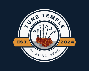 Bagpipe Musical Instrument logo