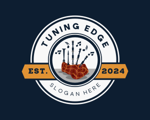 Bagpipe Musical Instrument logo