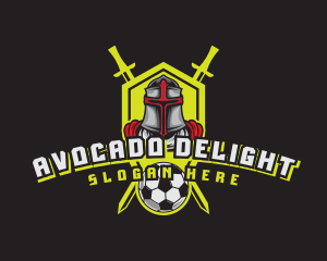 Knight Soccer Emblem Mascot logo design