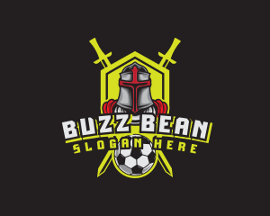 Knight Soccer Emblem Mascot logo design