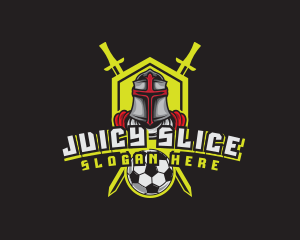 Knight Soccer Emblem Mascot logo design