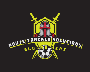 Knight Soccer Emblem Mascot logo design