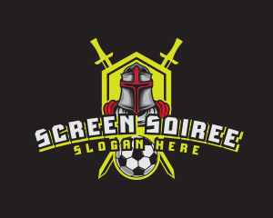 Varsity Knight Soccer logo design