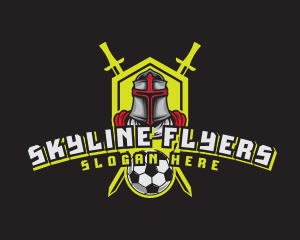 Knight Soccer Emblem Mascot logo design