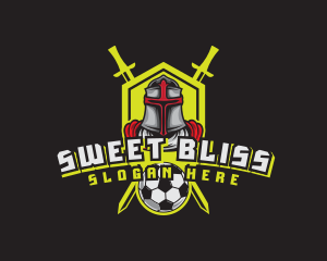 Knight Soccer Emblem Mascot logo design