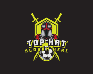 Knight Soccer Emblem Mascot logo design