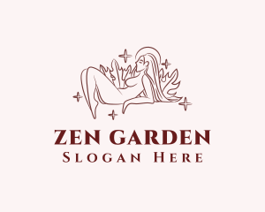 Zen Naked Woman logo design