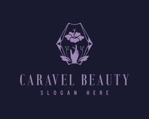 Flower Hands Beauty logo design