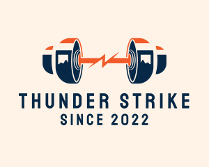 Crossfit Thunder Gym logo design