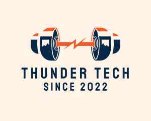 Crossfit Thunder Gym logo design