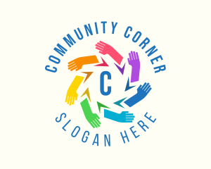 Community Hand Foundation logo design