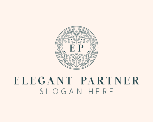 Wedding Floral Event logo design