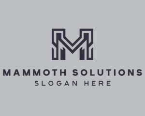 Architect Builder Structure Letter M logo design