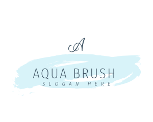 Watercolor Brush Business logo design