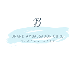 Watercolor Brush Business logo design