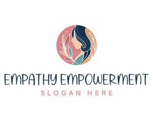 Woman Flower Therapy logo design