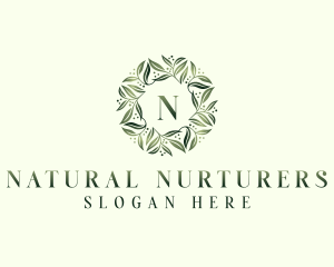 Natural Herbal Leaves logo design