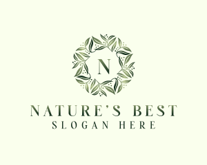 Natural Herbal Leaves logo design