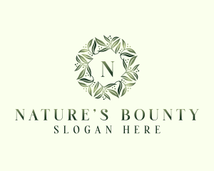 Natural Herbal Leaves logo design