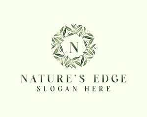 Natural Herbal Leaves logo design