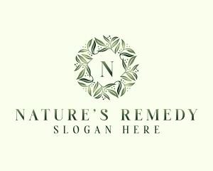 Natural Herbal Leaves logo design