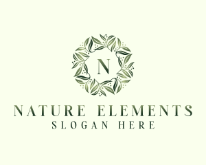 Natural Herbal Leaves logo design