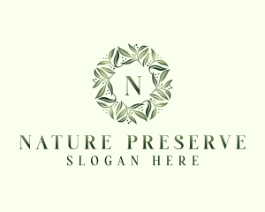 Natural Herbal Leaves logo design