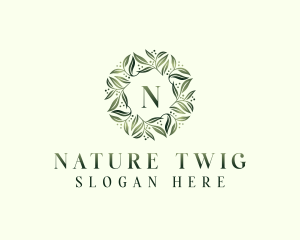 Natural Herbal Leaves logo design