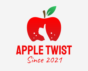 Thumbs Up Apple  logo design