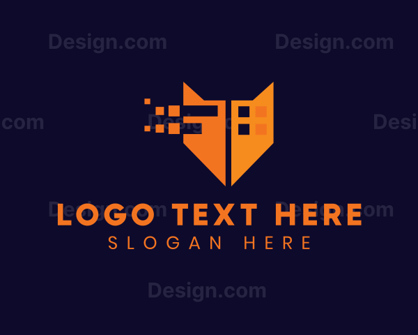 Orange Fox Digital Pixels Logo