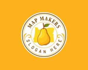 Juicy Pear Oregon logo design