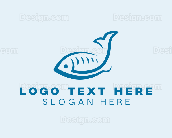 Seafood Fish Salmon Logo