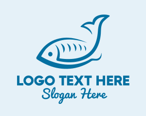 Bass - Simple Seafood Fish logo design