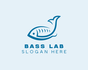 Seafood Fish Salmon logo design