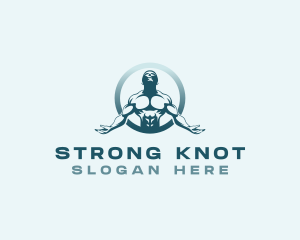 Strong Fitness Man logo design