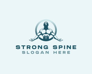 Strong Fitness Man logo design