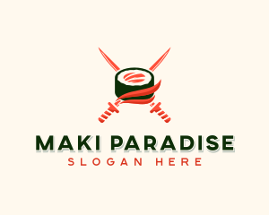 Japanese Sushi Maki logo