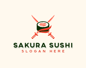 Japanese Sushi Maki logo design