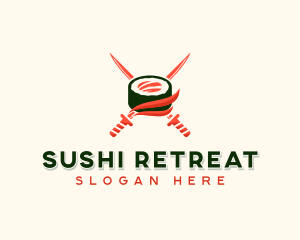 Japanese Sushi Maki logo design