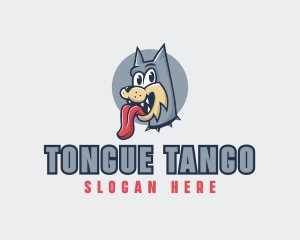 Cute Dog Tongue logo