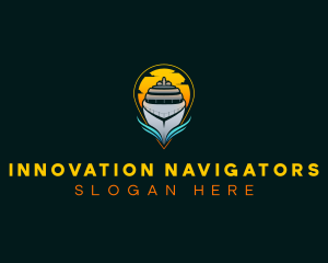 Sunset Ferry Tour logo design